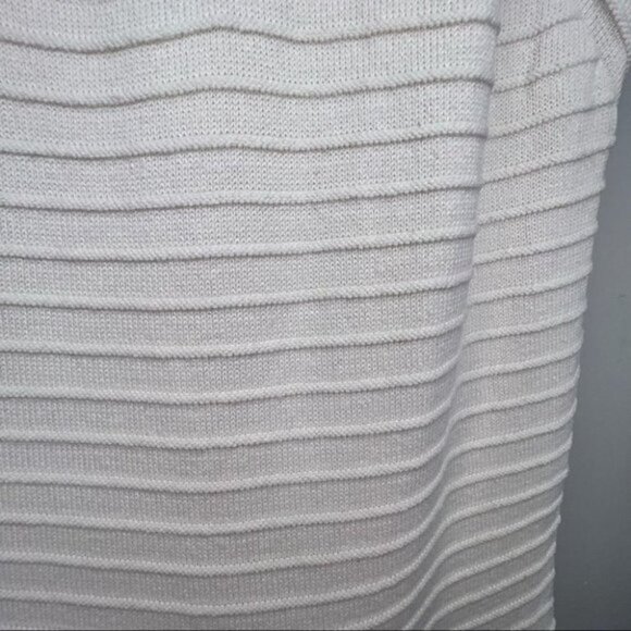 Sandro Cream Knit Scoop Neck Dress Size 2 Neutral Minimalist - Picture 6 of 11